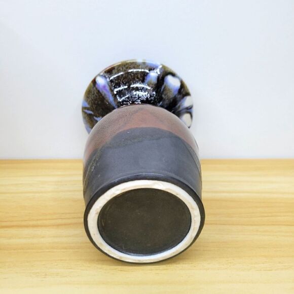 Vintage Drip Glazed Studio Pottery Vessel Vase - Picture 6 of 15